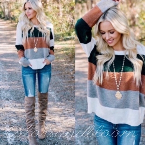 colorsandbloom Sweaters - FALL Color Block Sweater